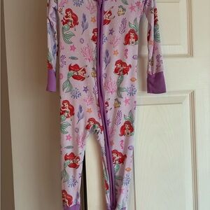 Little Sleepies Purple Ariel Kids Footie Pajamas